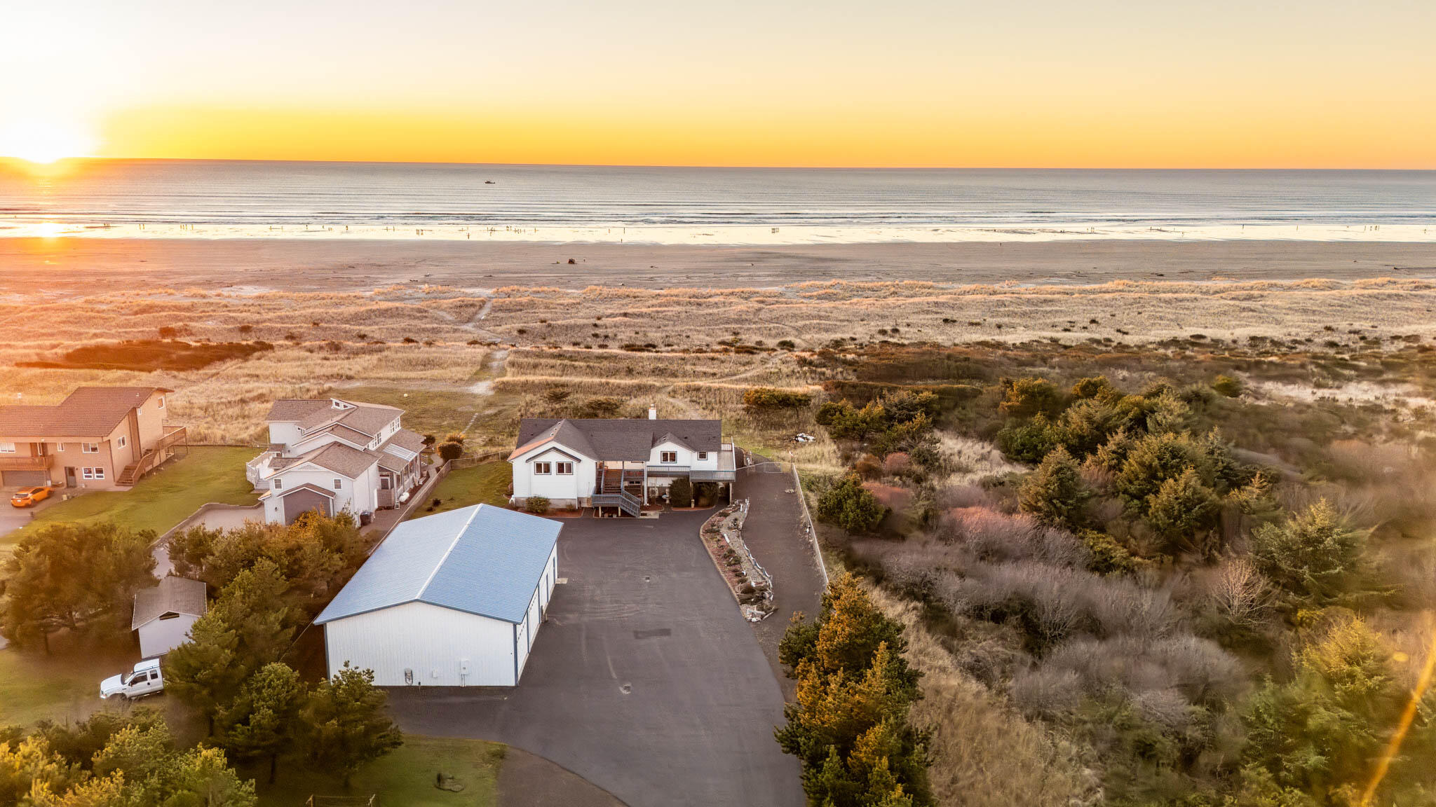 Aerial view, home to ocean